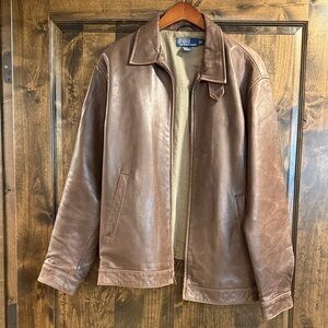 Polo by Ralph Lauren Men's brownLeather Jacket size S